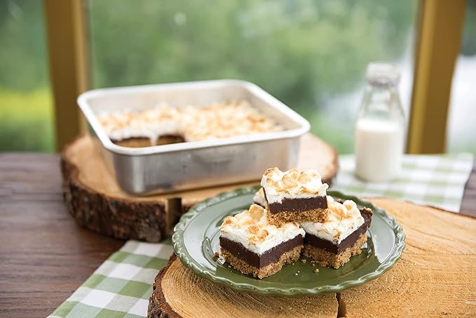 Nordic Ware Natural Aluminum Commercial Square Cake Pan, 9 x 9 (Pack of 4)