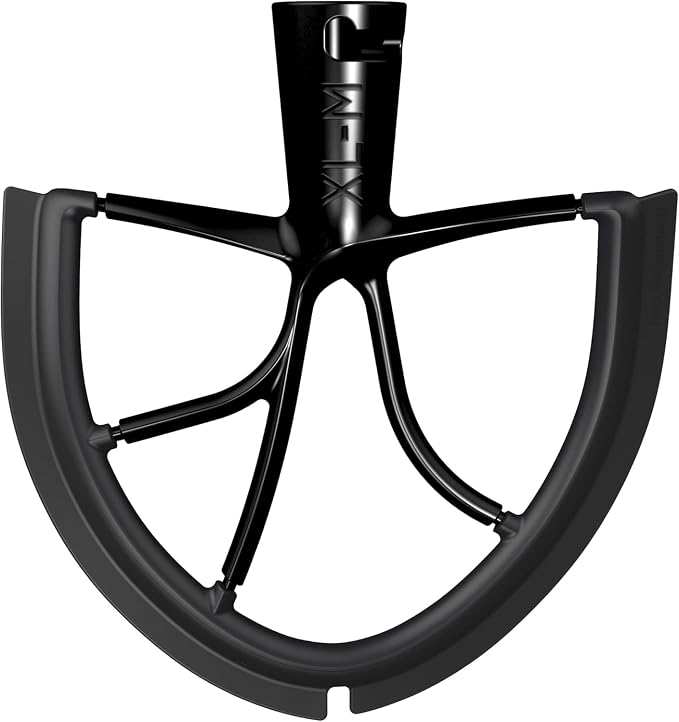 New Metro Design XL-MAX Metal Beater Blade, works with KitchenAid 5+, 6, 7, 8-Quart Stand Mixers, Black