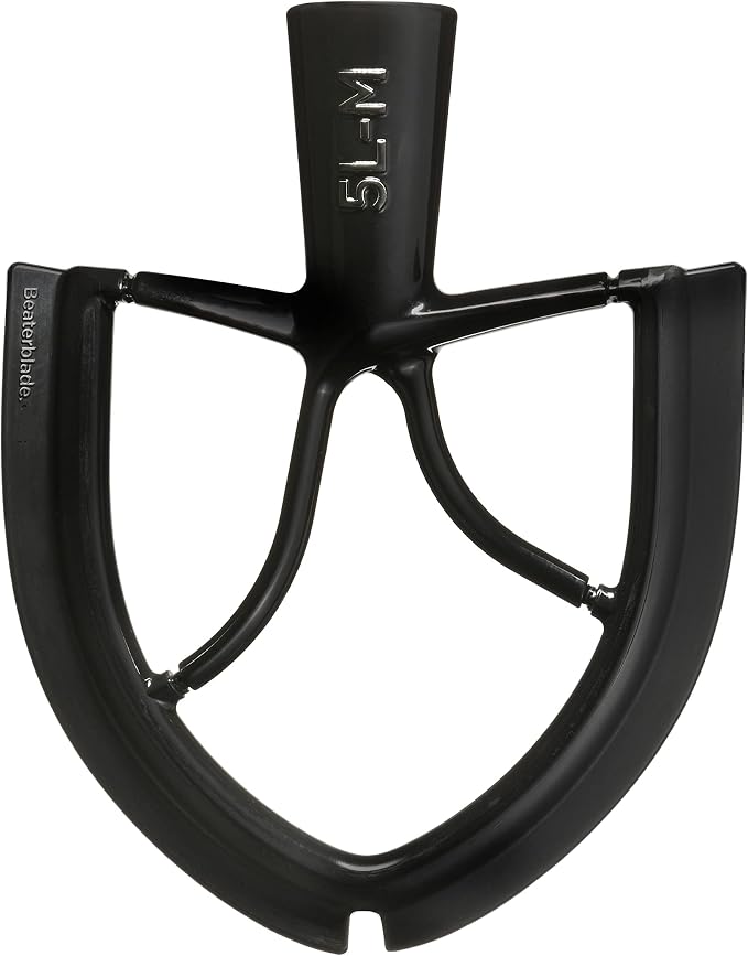 New Metro Design 5L-M Beater Blade METAL, Compatible With Most KitchenAid 5 Quart Bowl-Lift Stand Mixers, Black