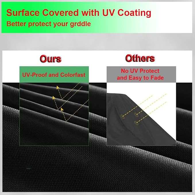 Griddle Cover for Blackstone On The Go 22 Inch Scissor-Leg Griddle with Stand and Hood- 600D Grill Cover for Blackstone 22" 1935 Portable Griddle, Heavy Duty & Waterproof Outdoor