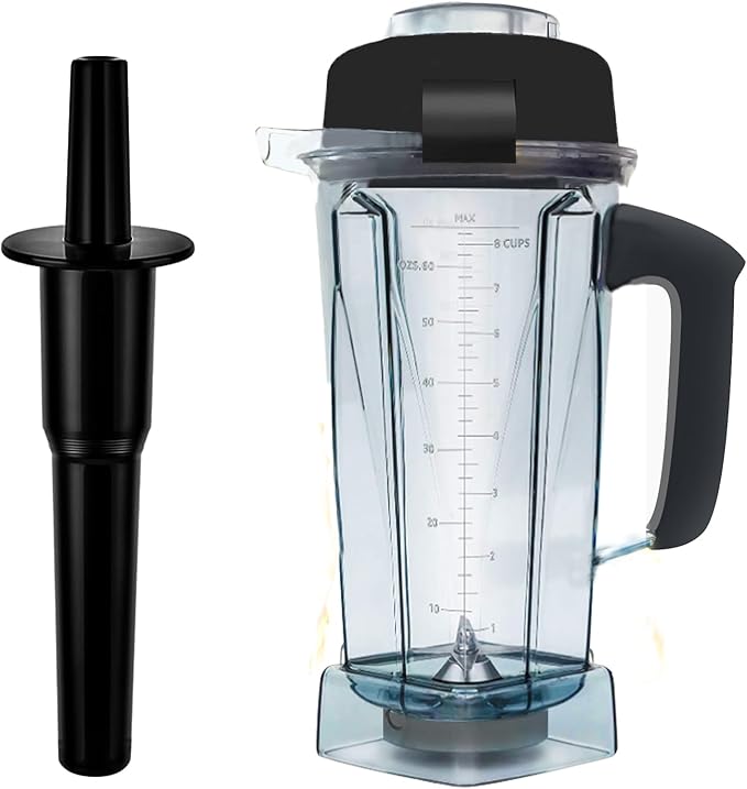 Blender Pitcher 64oz, With Classic Tamper,Compatible with 5200 5000 7500 Pro500 Vita-Prep Vm0101 Vm0102 Vm0103 Vm0197 E310 320 Explorian/Commercial Series etc blender, 10 Year Warranty | Blender Pitcher 64oz, Compatible with Vit 5200 5000 7500 Vm0103 V...
