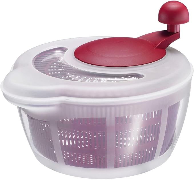 Westmark Germany Vegetable and Salad Spinner with Pouring Spout (Red/Clear)