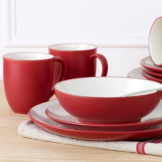 Noritake Colorwave Raspberry 4-Piece Coupe Place Setting, Service for 1