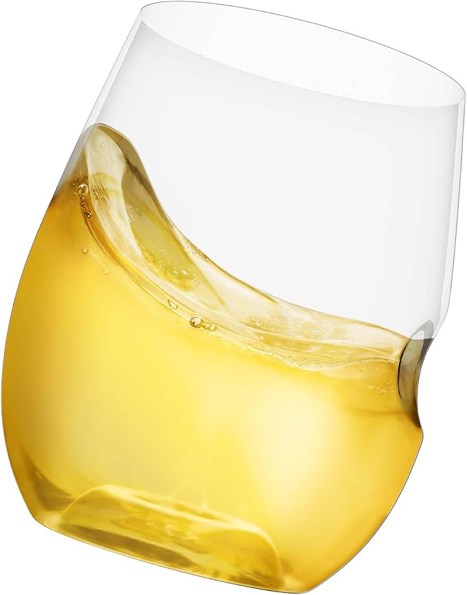 GOVINO Unbreakable Plastic Wine Glasses - Stemless Shatterproof Tritan Glassware, Fancy Cups That Look Like Glass, 12oz, Set of 2