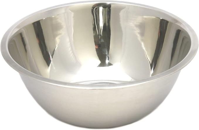 Chef Craft Brushed Mixing Bowl, 5-Quart, Stainless Steel