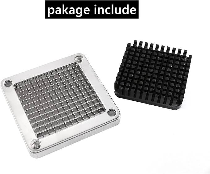 Replacement Chopper 1/4" Blade Commercial Vegetable Chopper Dicer Stainless Steel Blade for Fruit Cutting Machine Tomato French Fries Cutter | 420 Stainless steel, sharp uniform 1/4" dicing, wide chopper compatibility, for fries, onions, tomatoes, cucu...