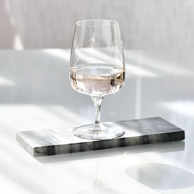 Krosno Water Glasses Set of 4, 11.2 oz, Modern Collection | Stemmed Drinking Glasses, Goblets, Lead-Free Crystal Glassware, Juice Glasses, Water Glass Set, Dishwasher Safe