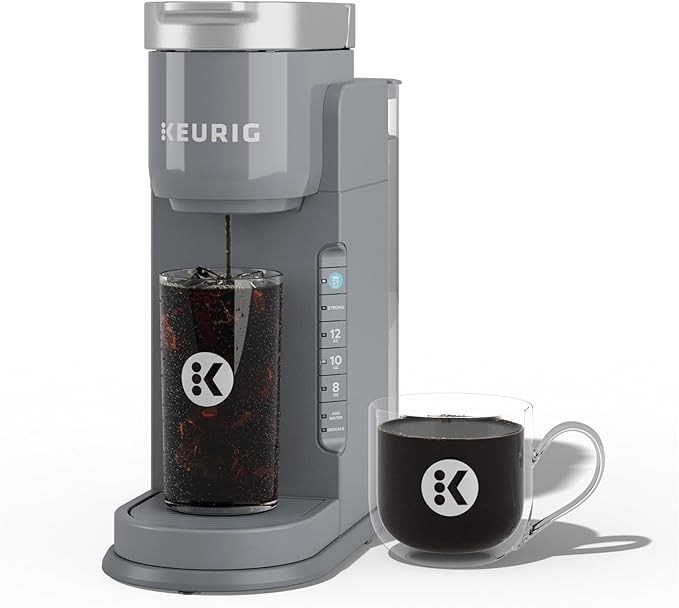 Keurig K-Iced Coffee Maker, Single Serve K-Cup Pod Iced Coffee Maker, With Hot and Cold Coffee Capabilities, Brews Any K-Cup Pod, Gray | Hot, Cold Coffee Capabilities, Brews Any K-Cup Pod