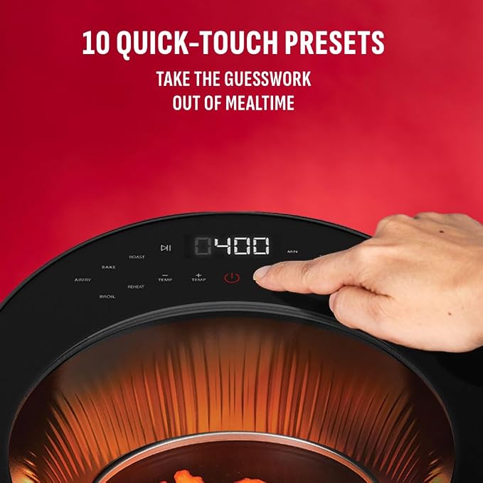 PowerXL LUMINEX 5.3QT Air Fryer with View Window | 5.3QT air fryer with radiant heat, 13 presets, skylight window and no-preheat cooking.