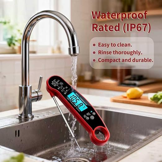 X&E Meat Thermometer Digital – Instant Read Food Thermometer for Cooking & Grilling – Professional Kitchen for Men, Dad & Mom