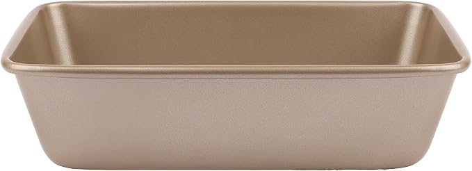 David Burke 9" Loaf Pan – Commercial Grade Heavy Gauge Steel, Dishwasher Safe, PFTE & PFOA Free, Oven Safe – Bronze