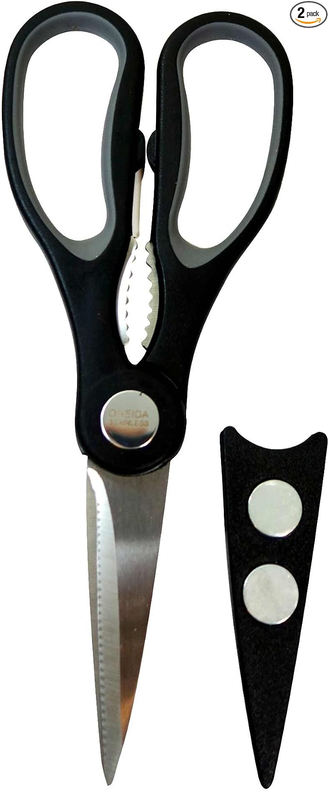 Oneida Stainless Steel Magnetic Shears, 2-Pack