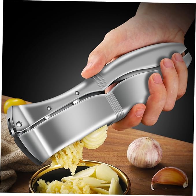 Convenient Manual Garlic Press Tool Mincer for Home Kitchen Use Garlic Slicer and Crusher for Family Cooking Compact and Lightweight Design