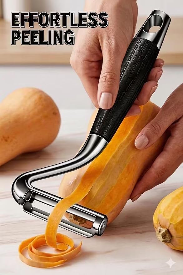 Vegetable Peeler,5-Year Warranty,Zero Flex Potato Veggie Peeler for Kitchen | Elite Multifunctional Fruit Zero Flex Peelers Sharp Stainless Steel Blade for Apple Cucumber Pumpkin Papaya Cheese Cabbage