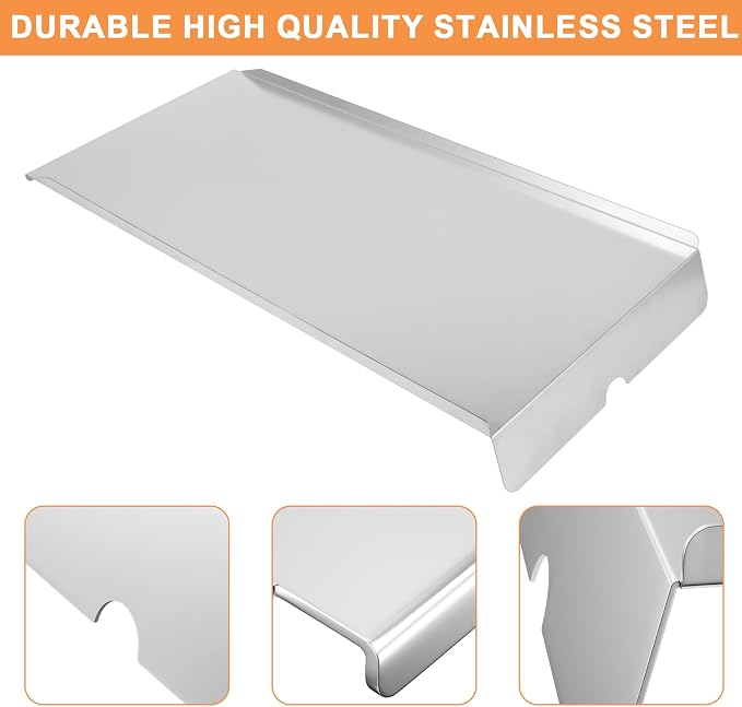 BCA006 Drip Tray Heat Baffle & BAC410 Liners Kit for Traeger Drip Pan Grill Replacement Parts Pro SER 34 Accessories, Eastwood 34, Texas Elite 34, Texas Elite, Limited Edition, Texas Pro,BBQ075 BBQ100