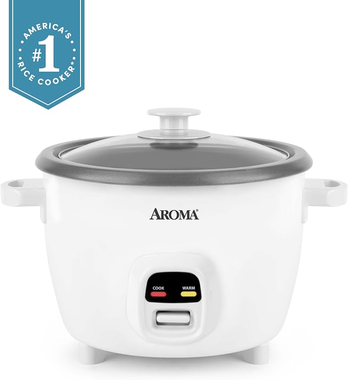 AROMA® 20-Cup (Cooked) One-Touch Rice Cooker and Food Steamer with Auto-Warm | 10 cups uncooked, 20 cups cooked (ARC-390NGP)