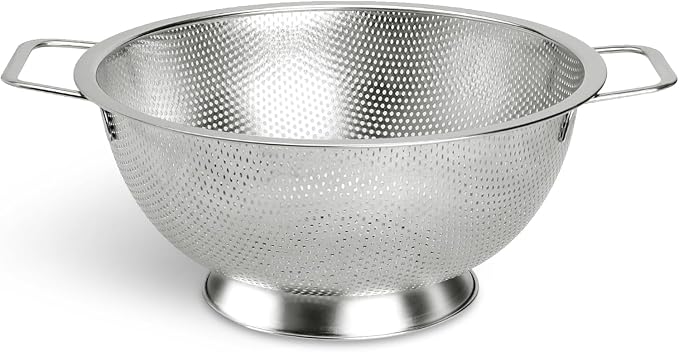 Kaishun Colander Stainless Steel 3-Quart,Strainer for Kitchen Food