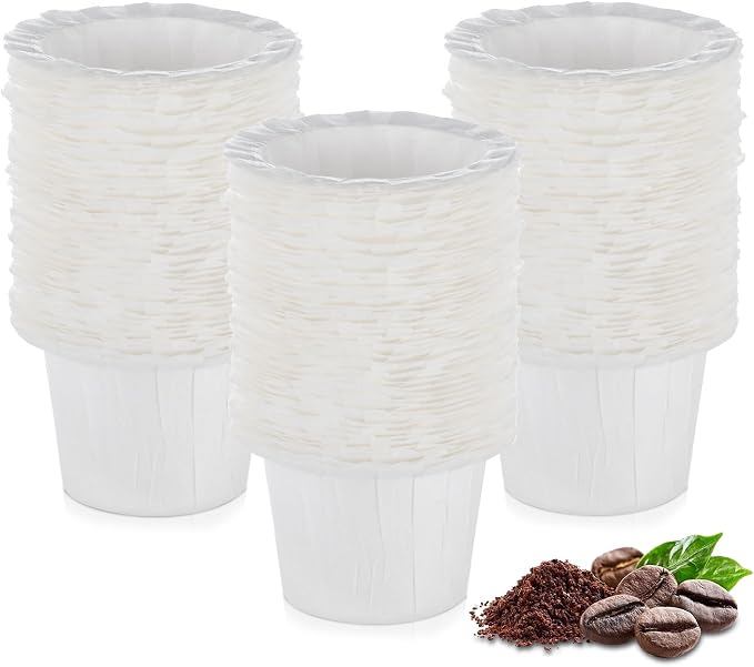 Disposable Paper Coffee Filters, Keurig K Cup Paper Filters for Keurig Single Brewer Reusable Cups, K-cup Coffee Pods, Fits All Brands Reusable K Cups (150)