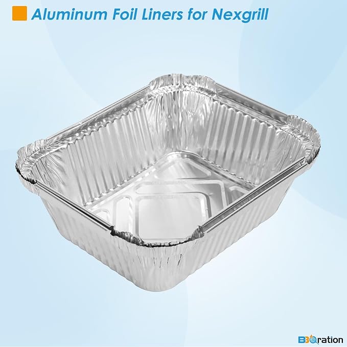 20-Pack Aluminum Drip Liner for Nexgrill 720-0830X 720-0830H | Grease Catcher Drip Liner for Nexgrill Grease Tray Liner 720-0888 720-0864 720-0958A 720-0896B 720-0896