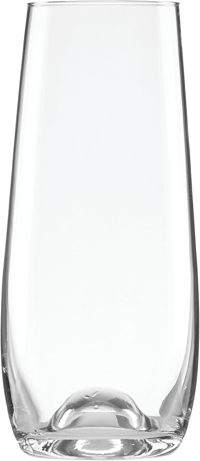 Lenox Tuscany Classics Stemless Champagne Flutes, Set of 6 | handcrafted glass, mouth-blown | 5.5 inch height, 9oz capacity | dishwasher safe, gift for women, flutes