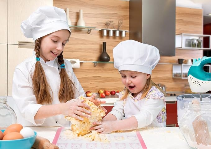 Aprince 2 Pack of Silicone Baking Mats Silicone Pastry Mat,Non-stick Baking Mat Pink 16.5x11.8x0.09 inch Silicone Mat Silicon Baking Mat Set Baking Mats Silicon Mats for Baking mats non stick silicone
