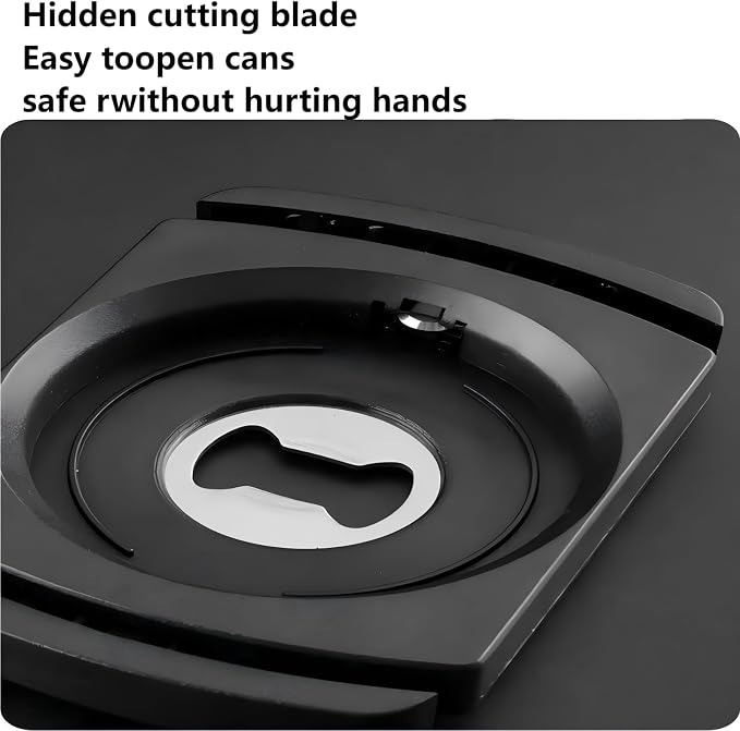 Aluminum Can Opener，Can Top Remover，Beer- Soft Edge- Soda- Can Opener | Handheld Safety Manual Can Opener，for 8-19 Oz aluminum Soft Edge Cans,Home,Kitchen,Bar,Camping and DIY projects Tool-Black