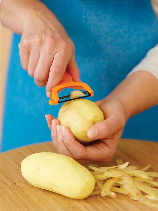 KUHH RIKON, Red Original Swiss Peeler, Set of 1