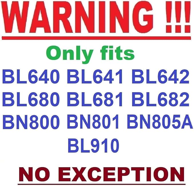 64oz (8 Cup) Food Processor Bowl Locking Lid Blade Kit ONLY for Ninja BL640 BL641 BL642 BN750 BN751 BN800 BN801 BN805A BL910 Blender - MUST READ Details, NO EXCEPTION