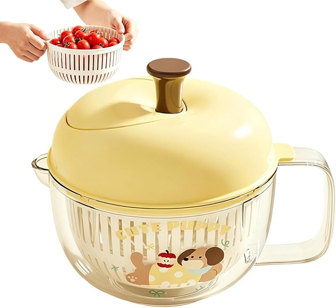 Fruit Spinner Compact Draining Kitchen Tool | Vegetables Wash Bowl for Cleaning Vegetables Berry Cheese Kitchen Meal Prep Home Food