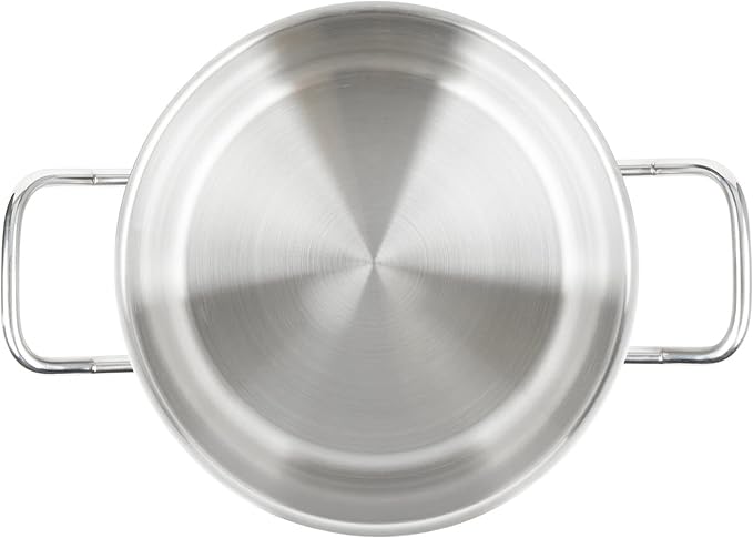 TrueCraftware- 50 qt. Heavy-Duty Aluminum Stock Pot with Riveted Handle 6mm Thickness- Multipurpose Pot Cookware Large Stockpot For Cooking Simmering Soup Stock Home Kitchen