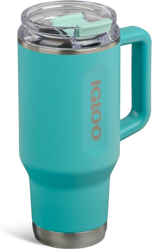 Igloo 32 oz Travel Mug Tumbler | Stainless Steel Drinkware | Lagoon Teal