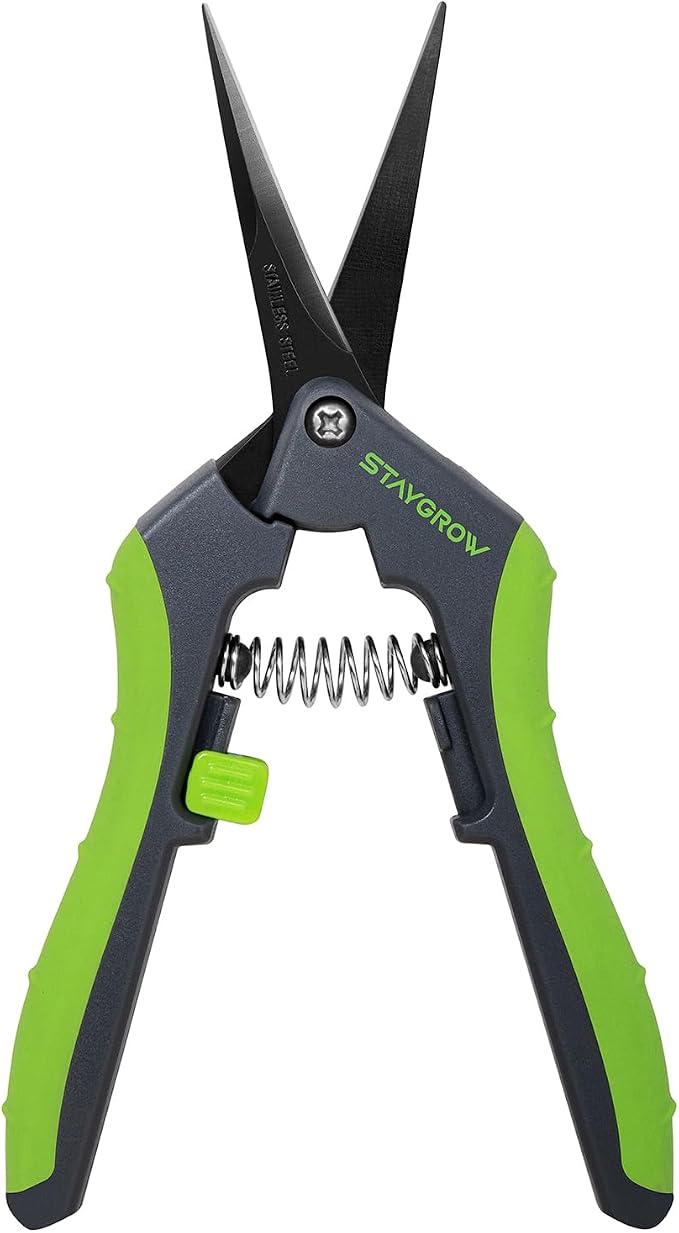 6.5" Straight Pruning Shears for Gardening Plant Trimming Scissors | Sharp Plant Snips for Precise Cuts,Stainless Steel Garden Scissors Bonsai Clippers Garden Pruner Shears(1-Pack Straight)