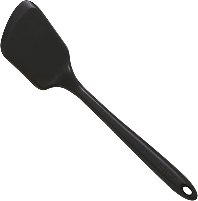 GIR: Get It Right Silicone Kitchen Spatula Turner - Non toxic cooking utensils for Nonstick Cookware, Cooking and Baking, Mini Flip - 11IN - Black