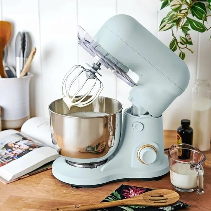 Wonderful Kitchen Stand Mixer 3.5 Qt Bowl, 12 Speeds Tilt-Head, Dough Hook Flat Beater Whisk for Baking Tasks Metal Build for Baking (Hydrangea)