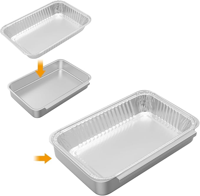 83156 Grease Catch Pan for Weber Spirit 200/300/Genesis II 300 SER Grills | Grill Grease Tray with Disposable Drip Liners for Weber Spirit e-210 e-220 e-310 e-320 e-330 Genesis II e-310/315/325/330/335