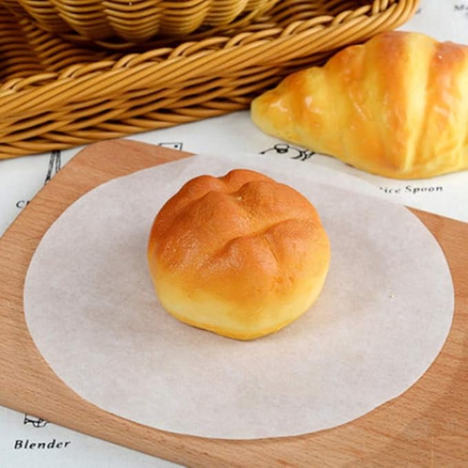 Baking Parchment Circles, Set of 100, 7 Inch Non Stick Round Parchment Paper for Springform Cake Tin, Toaster Oven, Microwave and so on