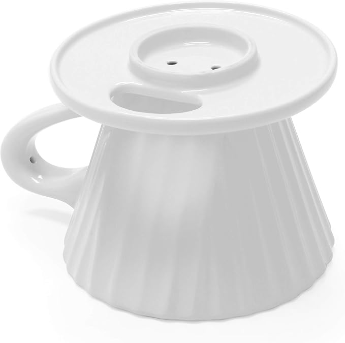 Chantal "Lotus ceramic pour over coffee dripper, 8 ounces (White)