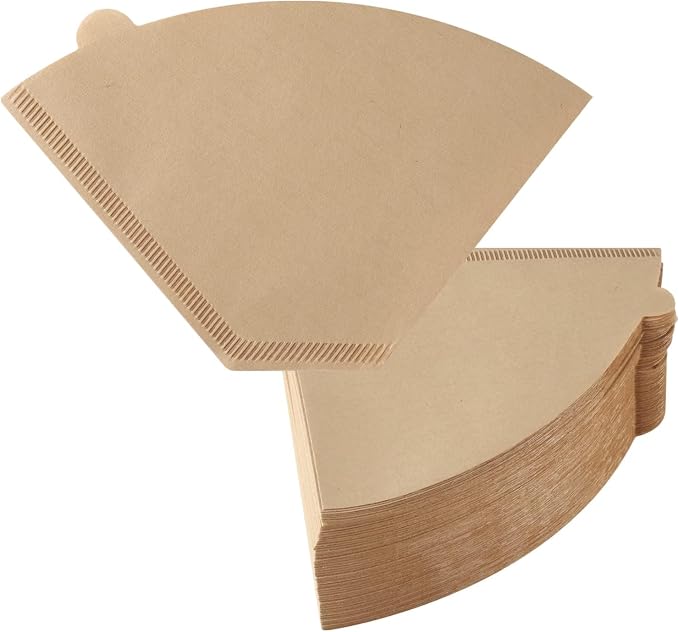 200 Count #4 Cone Coffee Filters 8-12 Cup Compatible with Ninja Maker | Unbleached, Disposable, Natural Wood Pulp Coffee Filters Compatible with Ninja, Pour Over and Drip Coffee Maker