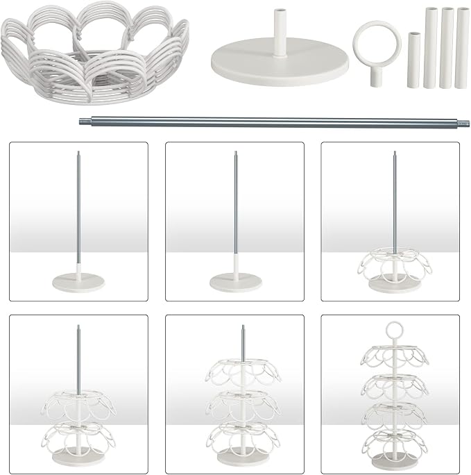 Coffee Pod Carousel Holder,Compatible with K-Cups Organizer Compatible with 36 Cup Pods,Spins 360-Degrees
