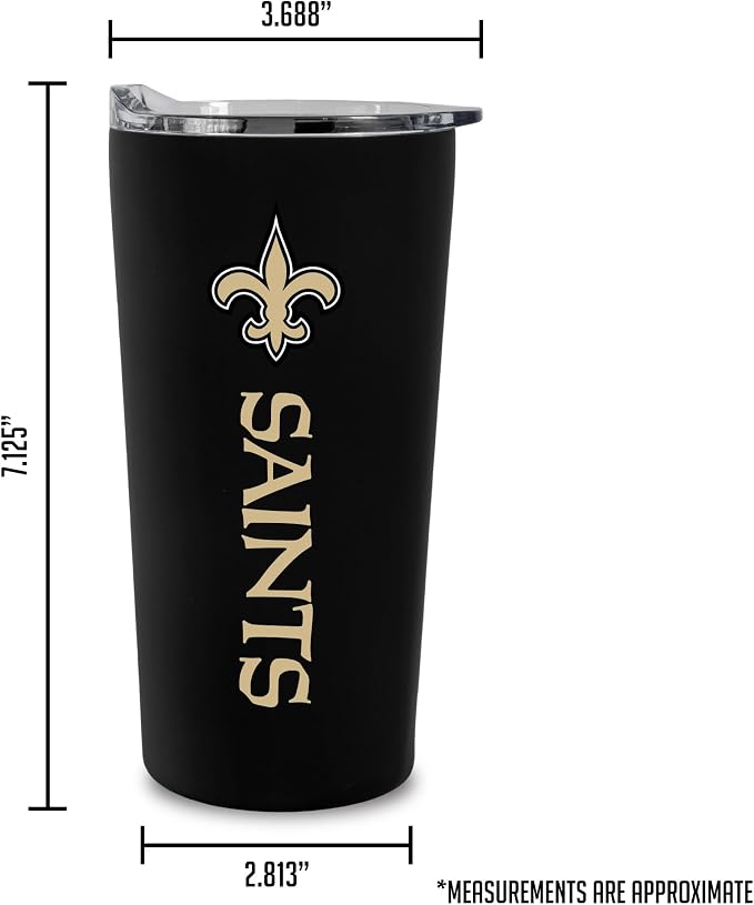 Rico Industries NFL Football Soft Touch, Easy Grip Tumbler