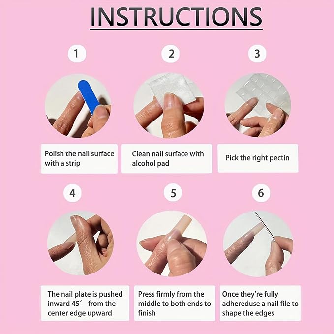 Handmade Press on Nails Medium Almond Fake Nails with 3D Gold Embossed & Flower Design Salon Quality Thickened Acrylic False Nail Full Cover Pink French Tips Stick on Nail for Women（Size S）