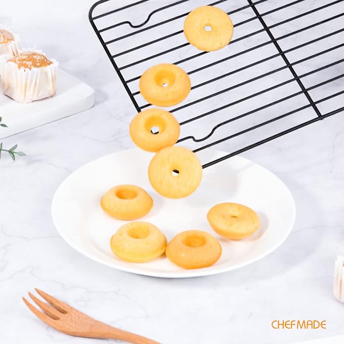 CHEFMADE Baking and Cooling Rack, Nonstick 12.2-Inch Rectangle Wire Rack Bakeware