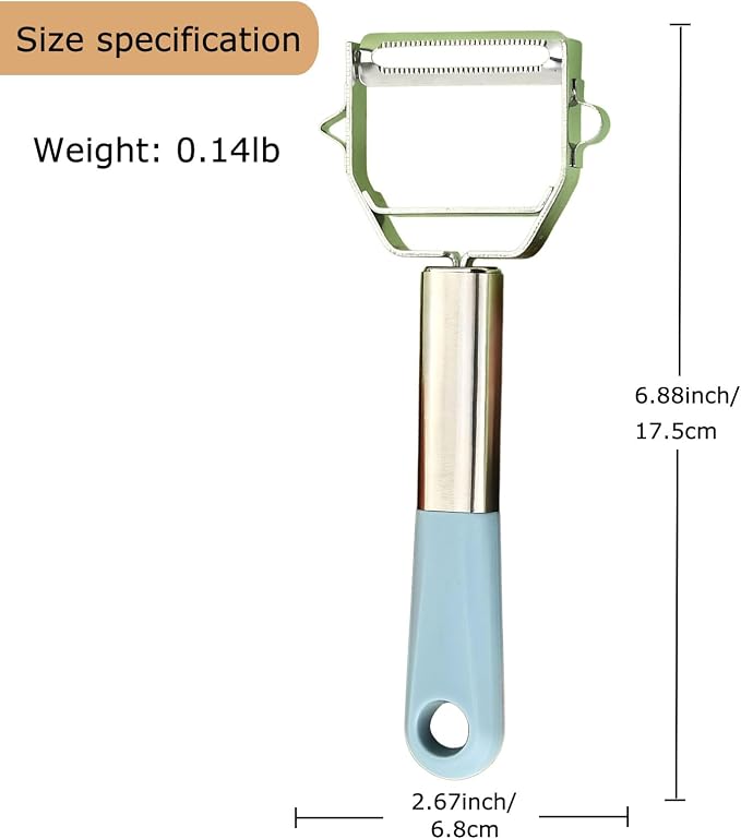 Y-Shaped Vegetable Peeler Non-Slip Stainless Steel Handle for Potato | Ergonomic Handle,Swivel Serrated Blade,Built-in Potato Eye Remover,Fits Pumpkin Veggie, Peelers for Kitchen,Dishwasher Safe