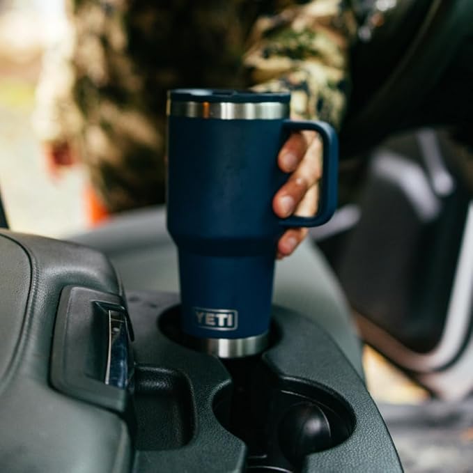 YETI Rambler 30 oz Travel Mug with Flip Straw Lid – Stainless Steel, Vacuum Insulated, Leakproof, Cup Holder Friendly, Pace Purple