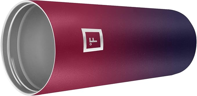 IRON °FLASK 24 oz Classic Insulated Tumbler | Vacuum Insulated Stainless Steel Tumbler with Solid Lid - Double Walled Travel Cup, Sweat Free, BPA Free (Dark Rainbow)
