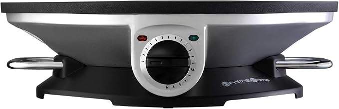 Health and Home No Edge Crepe Maker - 13 Inch Crepe Maker & Electric Griddle - Non-stick Pancake Maker- Crepe Pan