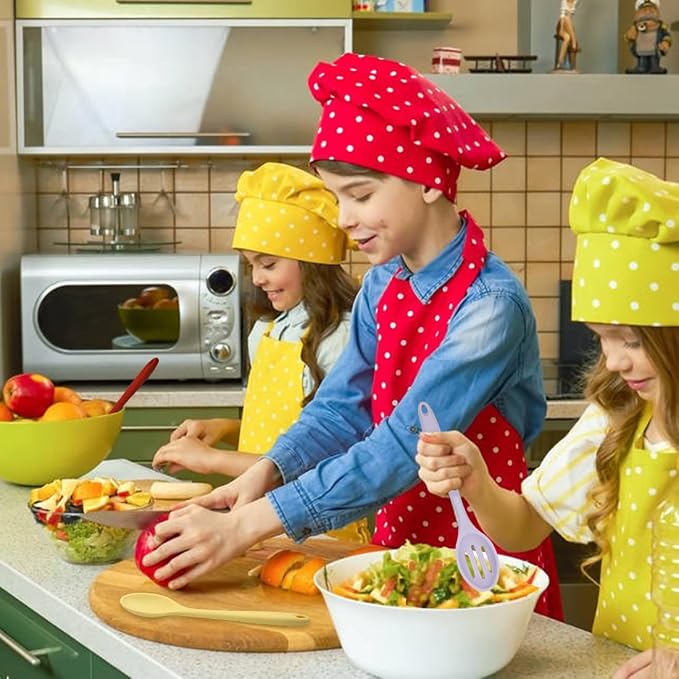 ELANE 8 Pcs Silicone Cooking Utensils Set,Silicone Serving Spoons Cooking Spoons for Nonstick Cookware for Kitchen Salads