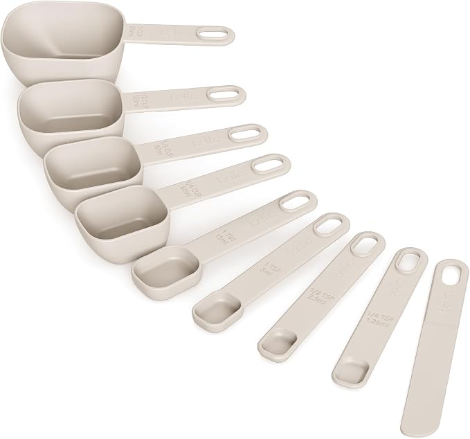bella TOOLS 9 Piece Nested Measuring Set, Oatmilk