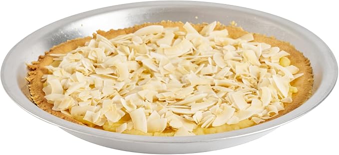 Restaurantware Aluminum Pie Pan 72 Count 11 Inch Round 1.25 Inch Deep Oven-Friendly Pie Tin, Lightweight Baking Pan, Silver Plate for Quiche, Fruit Pies, Home And Commercial Kitchens
