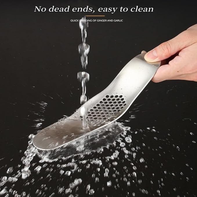 Garlic Rocker Crusher Mincer Press Dishwasher Safe, Stainless Steel